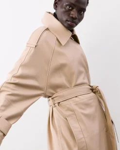 Coats|IVY OAK Lilith Leather Trenchcoat