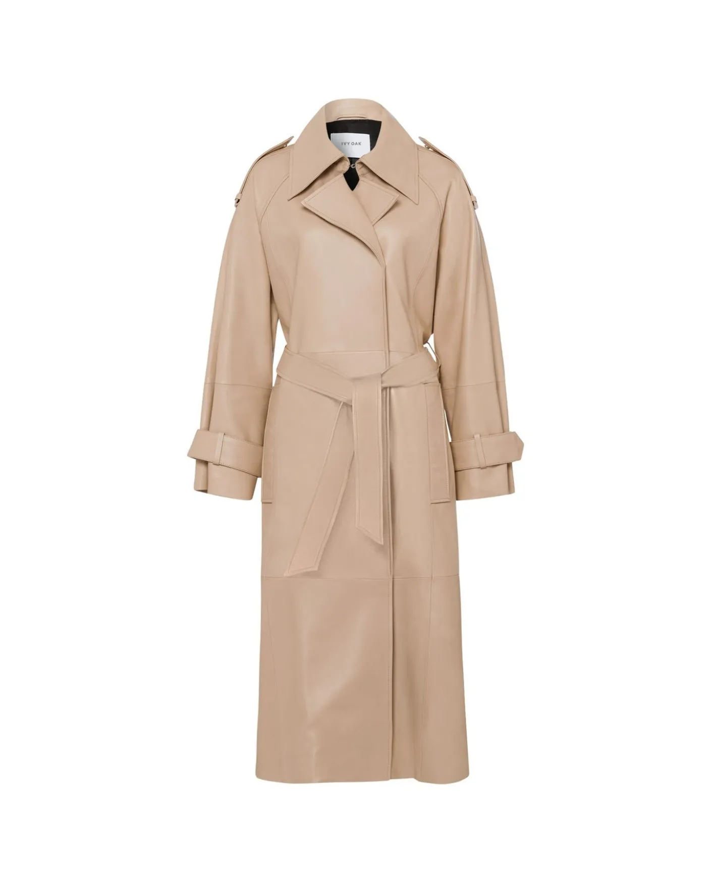 Coats|IVY OAK Lilith Leather Trenchcoat